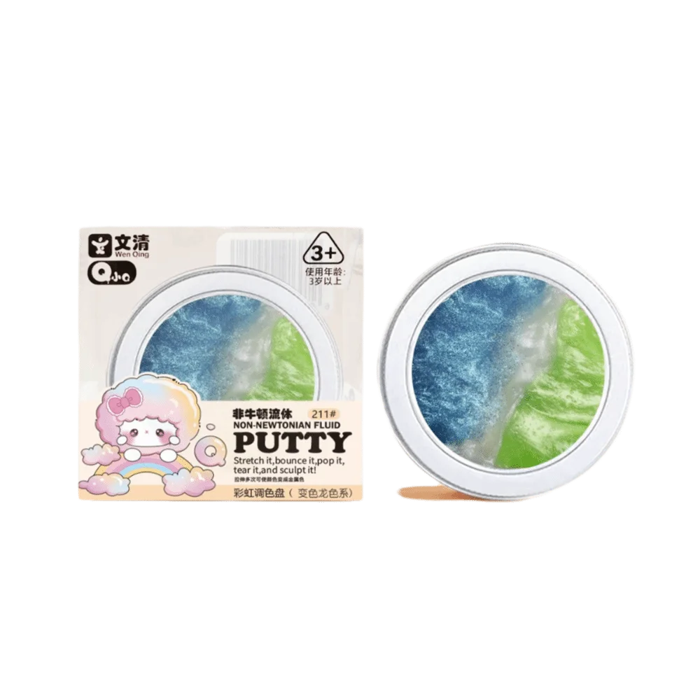 Crystal Clear Non-newtonian Liquid Clay Toys Colorful Non-Toxic Liquid Crystal Slime Stretchy Transparent