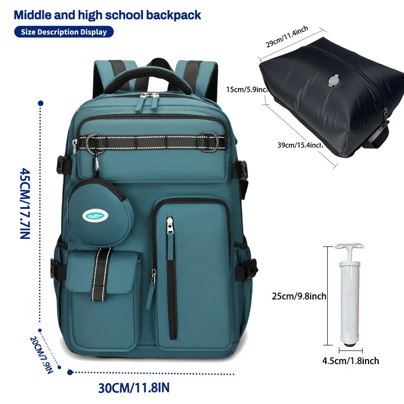 New Multi layer Commuter Backpack for Men and Women, Trendy Brand Business Computer Backpack, Large Capacity Travel Bag