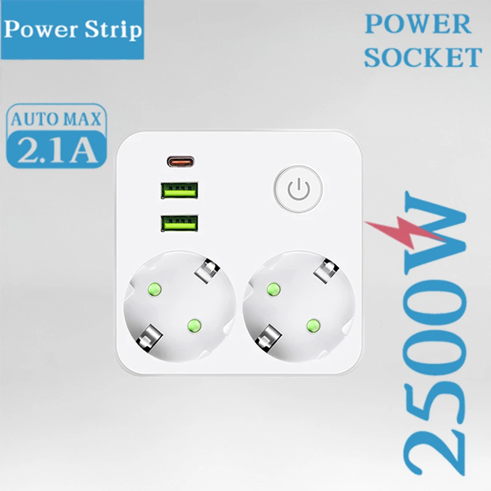 Wall Power Strip Wi…