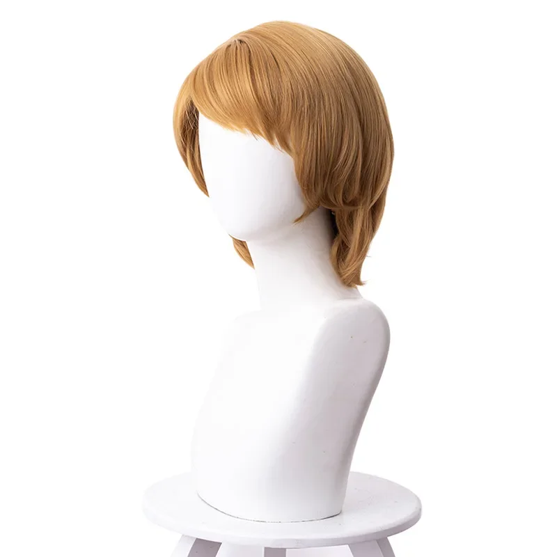 Kristoff Cosplay Wig 30cm Short Straight Heat Resistant Synthetic Hair Party  Adult Wig Free Cap