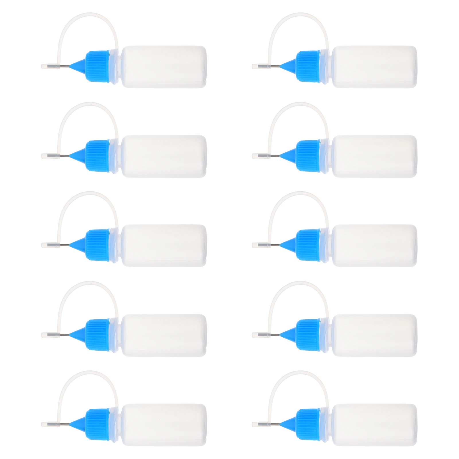 

10pcs Oil Bottle Glue Dispensing Applicator Empty Squirt Frosting Bottles Cookie Decor Dye Precision Tip PE Material Plastic