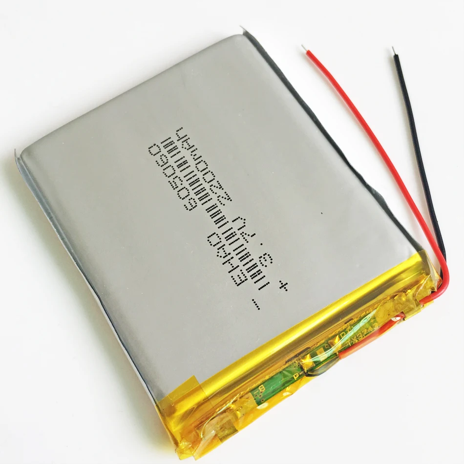 Литий-полимерная аккумуляторная батарея 3,7 в 2200 мАч 605060 для Mp3 GPS PSP PAD MID DVD портативное зарядное устройство для ПК динамик камера Регистратор