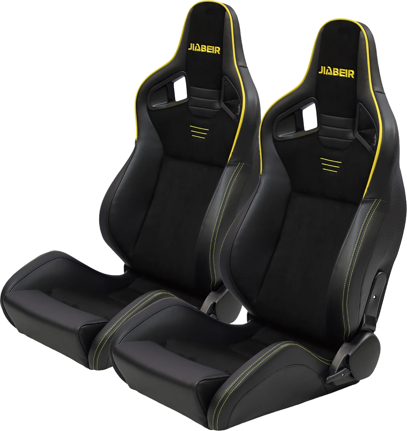 

JBR1039 JIABEIR Аксессуары для интерьера: Роскошные кожаные регулируемые спортивные сиденья для гоночных автомобилей
