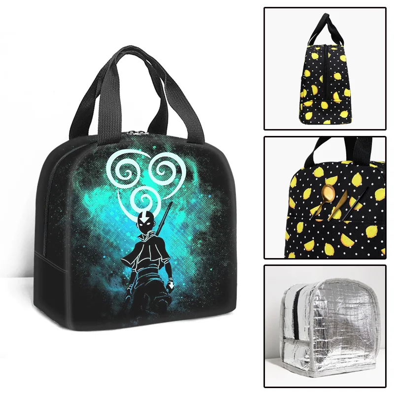 

Trendy Youthful Avatar The Last Airbender 3D Insulated Portable Handbags Ice Bags Lunchbox Thermal insulation Food Lunch Bag