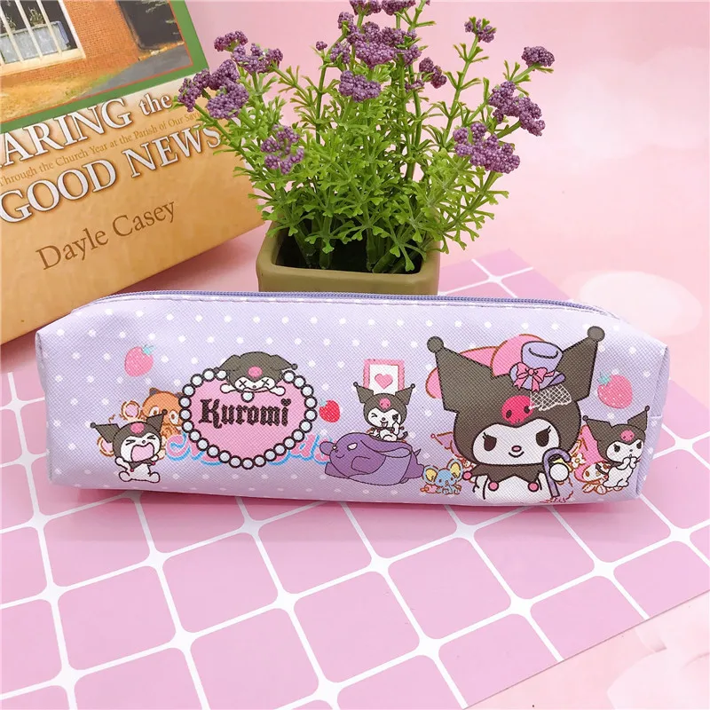 Sanrio Bleistift beutel Anime Kuromi niedlichen Feder mäppchen Cartoon Studenten Briefpapier Schule liefert tragbare Aufbewahrung taschen Mädchen