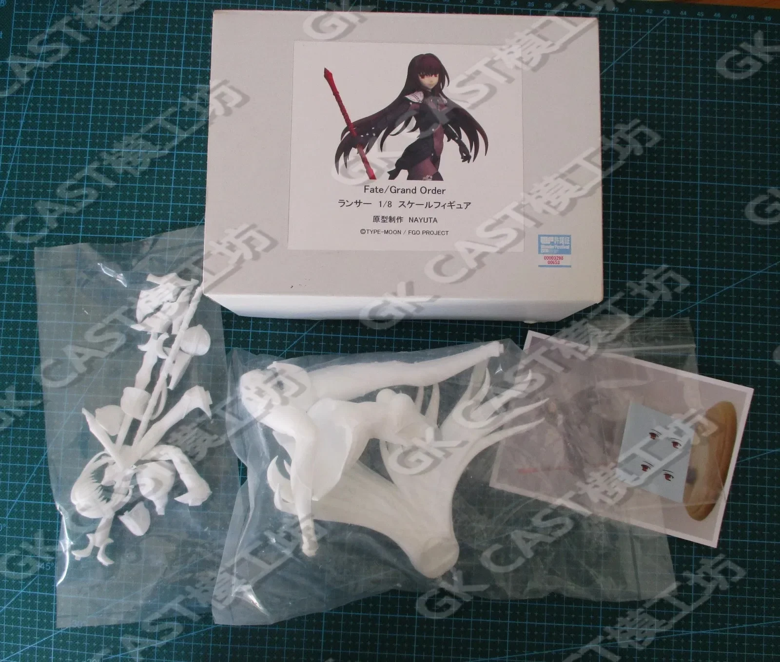 

1/8 Anime Scathach Fate/Grand Order Lancer Kit kawaii Resin GK DIY White Assembly GK Model Statue Toys doll Collection Gifts
