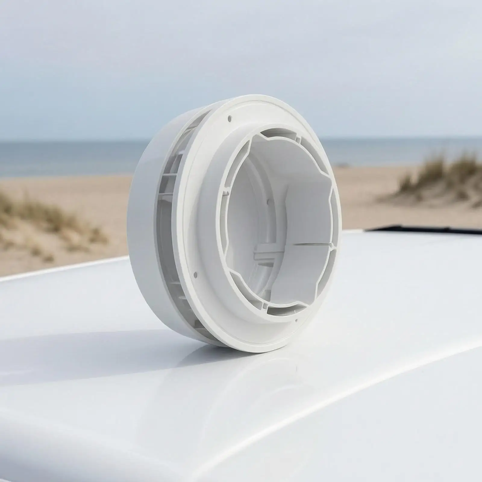 RV Overhead Vent Cover Low-Profile Motorhome Roof Ventilation Cover White
