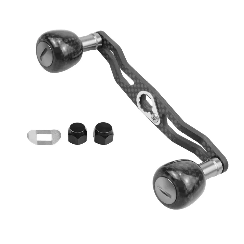 

WOEN Fishing wheel handle 120mm Carbon fiber material Suitable for D/A cards Baitcasting reel Double rocker arm accessories
