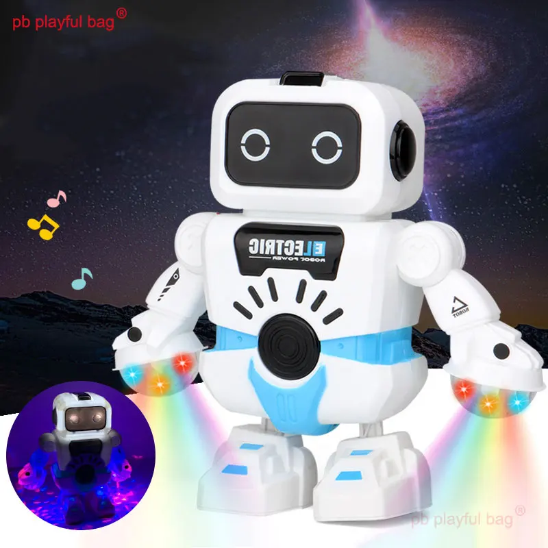 Pb brincalhão saco eletrônico animal de estimação inteligente dança robô modelo música iluminação brinquedos das crianças presentes natal interativo