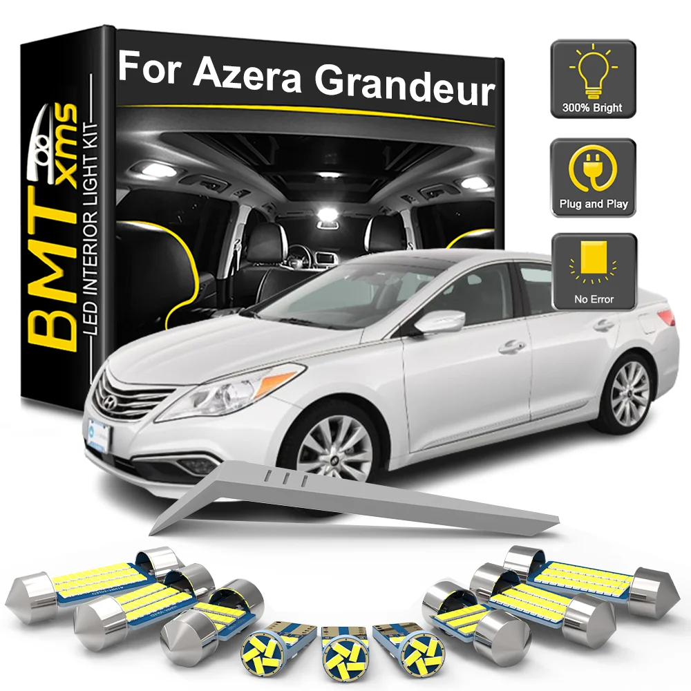 

BMTxms Canbus For Hyundai Azera Grandeur TG HG IG 2005-2015 2016 2017 2018 2019 Car LED Interior Light Bulb Kit Footwell Lamp