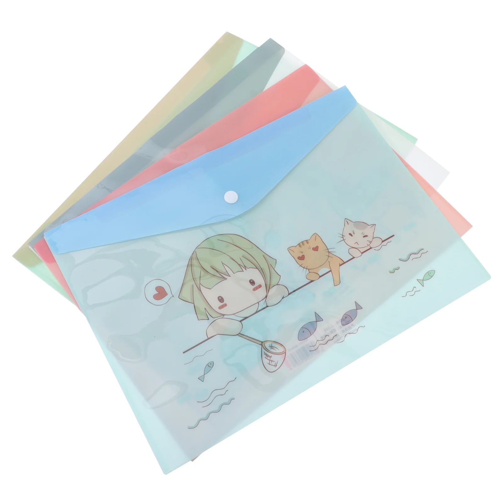 

16 PCS File Holder Document Pocket Bag Envelope for Kids Storage Pouch Pp Folder