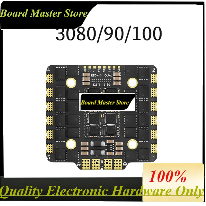 BoaMasMAccoda-RC 3080/3090/30100 32Bit FPV ESC, 80A 90A 100A, 3-8S Lipo, ESC Telemetry, Bi-directional DShot600, For RC Drone Ra