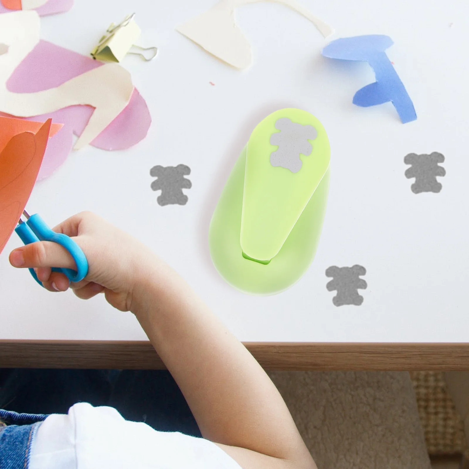 

Paper Punch for Scrapbooking and DIY Projects Durable Plastic Material for Clean Cuts and Neat Edges Hole Puncher
