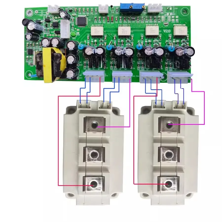 STC Pure Sine Wave High Power IGBT Module Control Driver Board with Communication