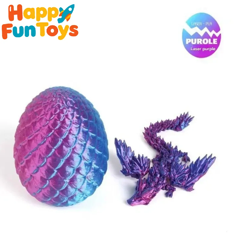 

3D Printed Dragon Toys Ornament Desktop Ornament 3D Printed Animals Home Office Craft Figures Christmas Gifts for Kids
