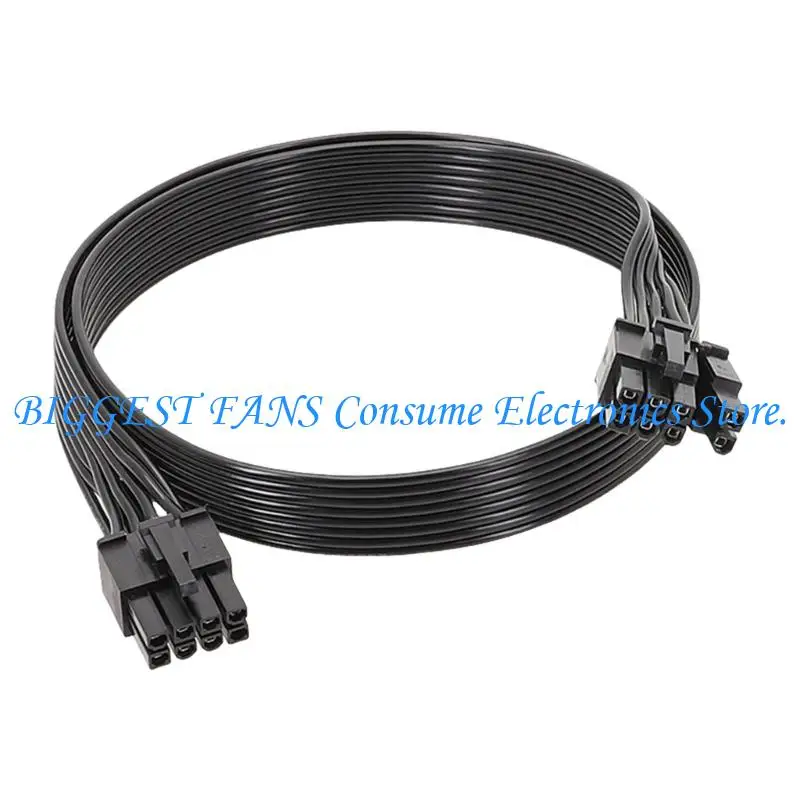 

F68B 8Pin to 6+2 Pin PCIE GPU Power Cable 100cm for PSUs with Tinned Copper Wire