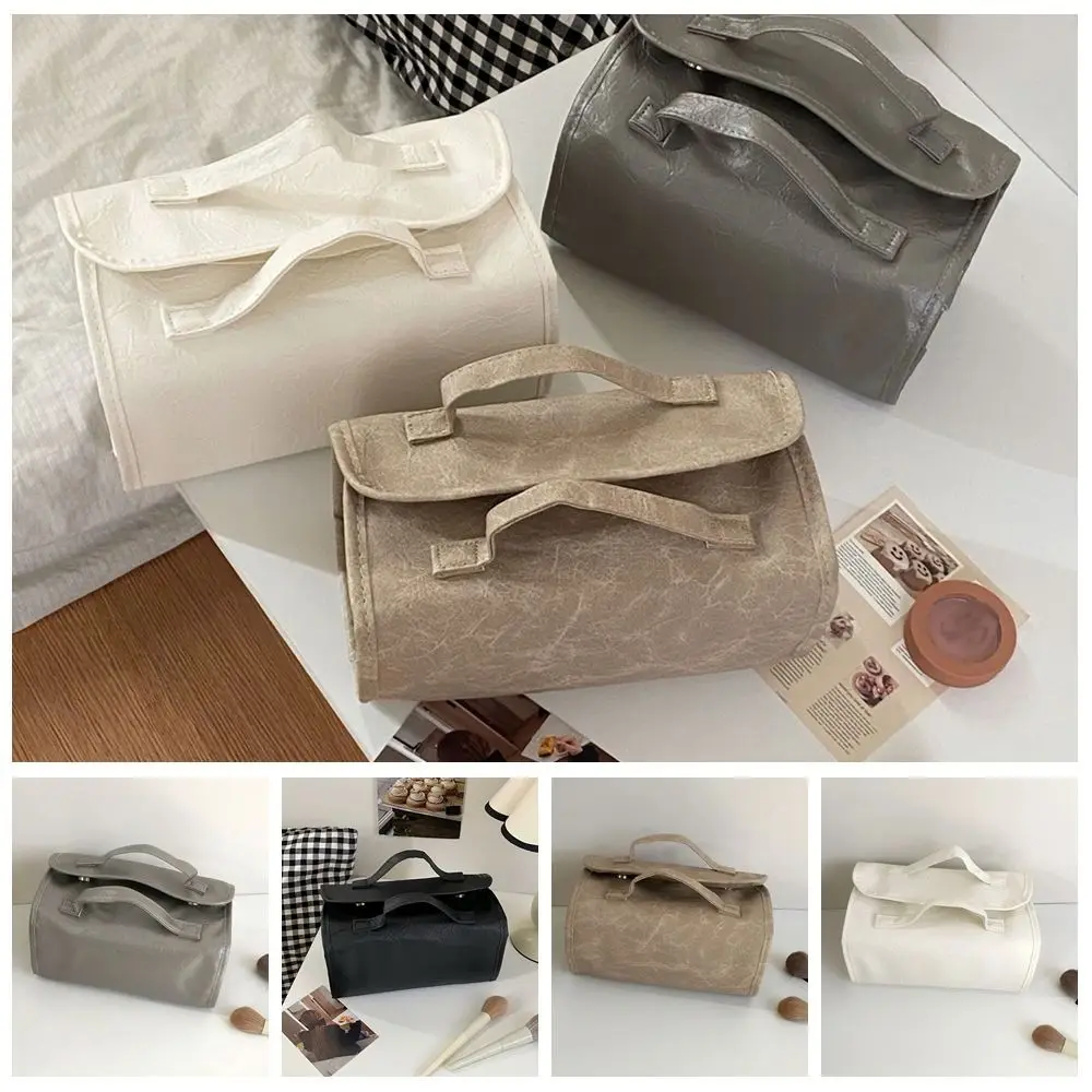 

PU Multi-pouch Cosmetic Bag Waterproof Large Capacity Makeup Pouch Bag Toiletries Organizer Korean Style Travel Wash Bag