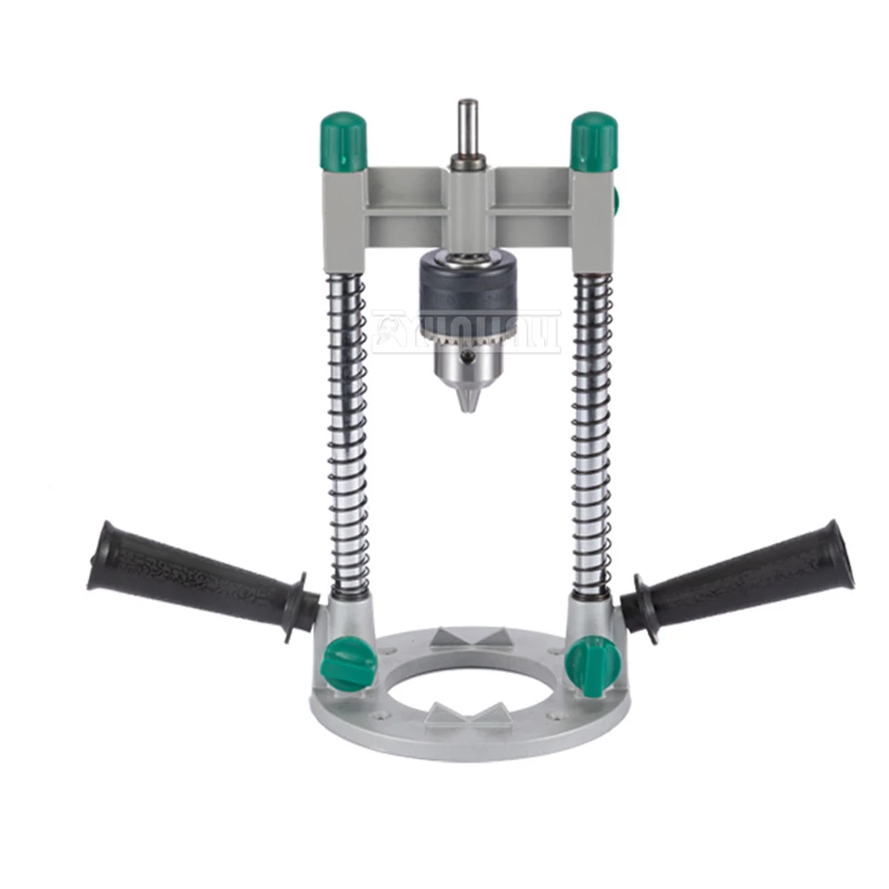 Electric Drill Bracket, Multifunctional Adjustable Vertical Positioning Drilling Auxiliary Tool for Hand Drill, Table Drill