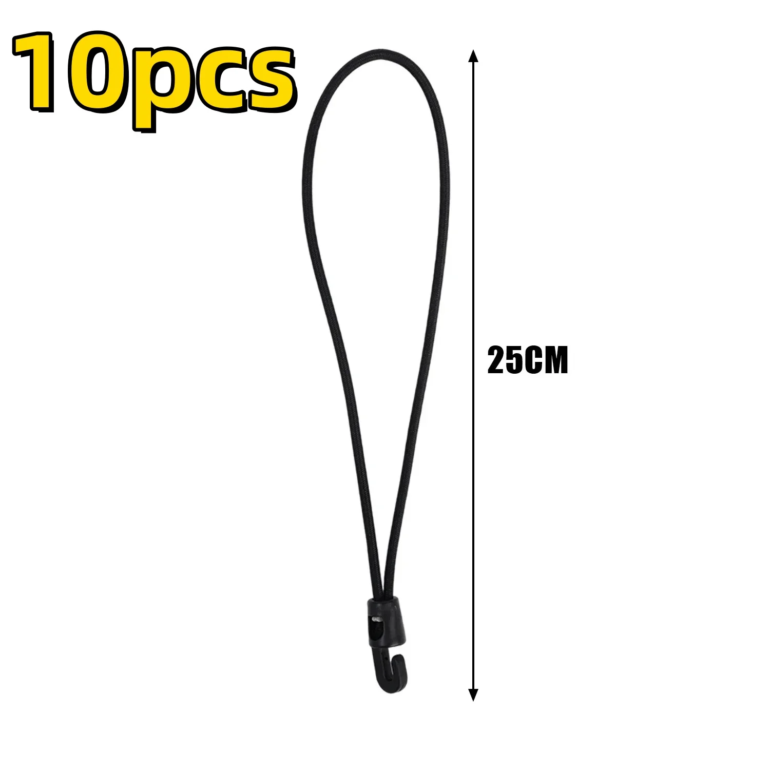 5/10/50 Stück Bungee-Seil mit hoher Elastizität, Expander mit Haken, Gummi-Spanner für Camping, Plane, Gepäckgurt, elastisches Seil