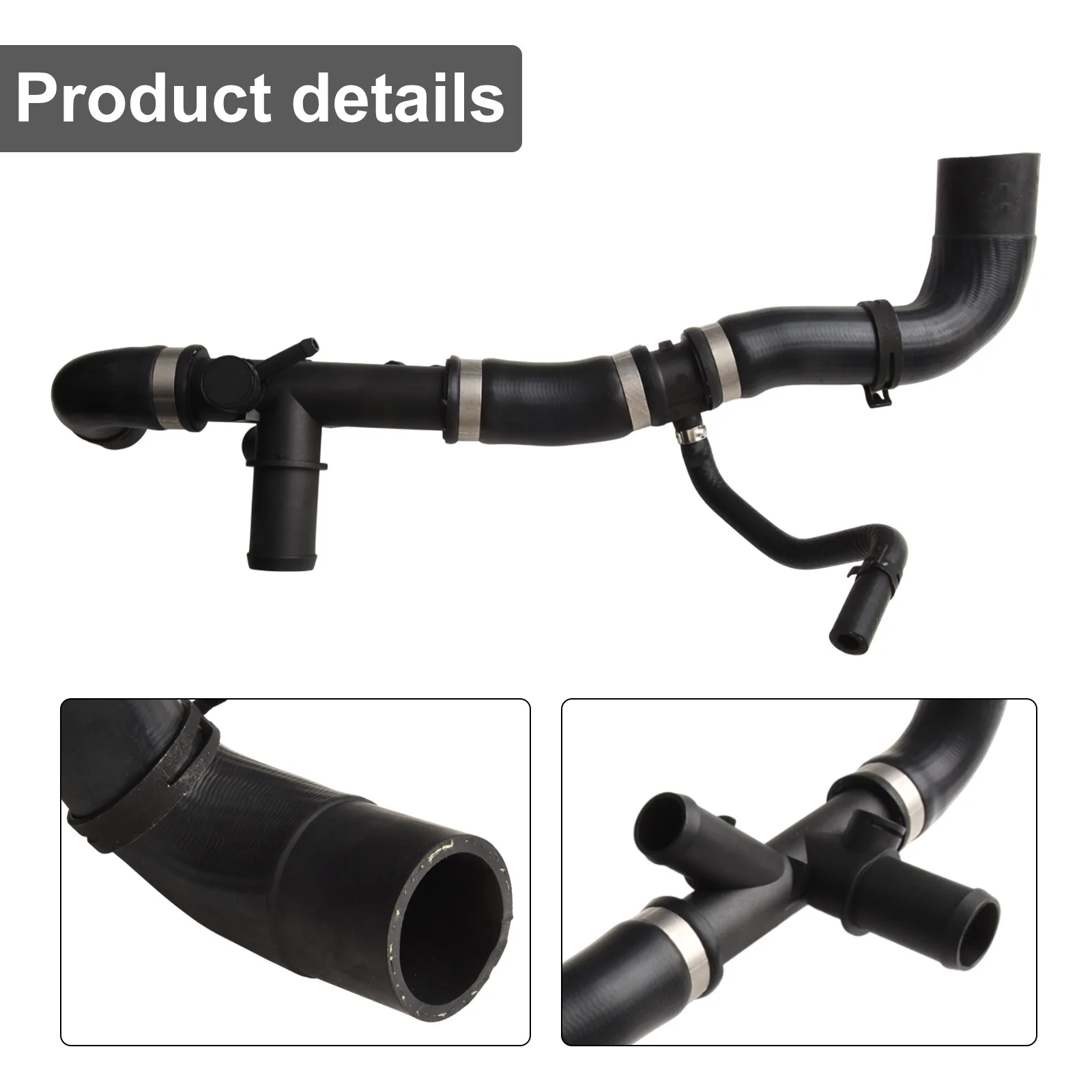 

Замена шланга радиатора, как показано на рисунке, верхний шланг радиатора, материал ABS, антикоррозийный, практичный дизайн для Jaguar XF