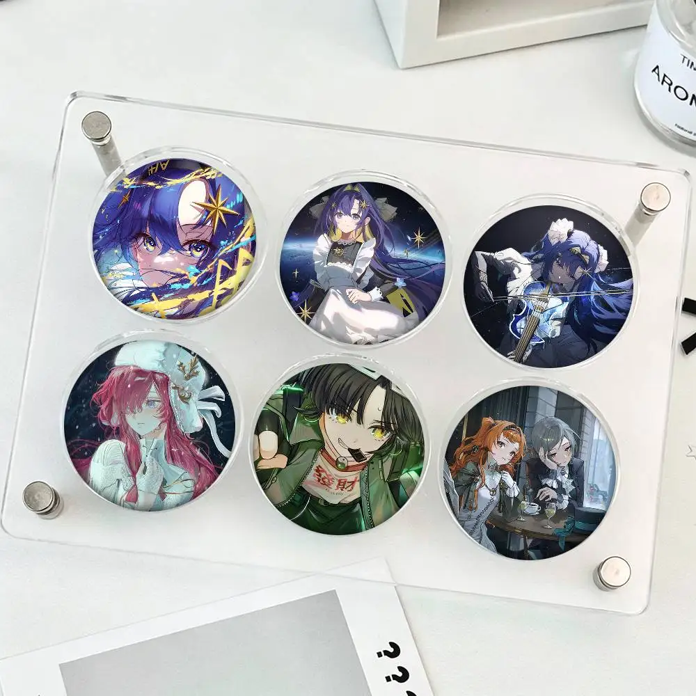 Sonetto Vertin Blonney Charlie Erick Reverse 1999 Anime Round Badge Lapel Pin Backpack Clothing Jewelry Accessories Gift Brooch