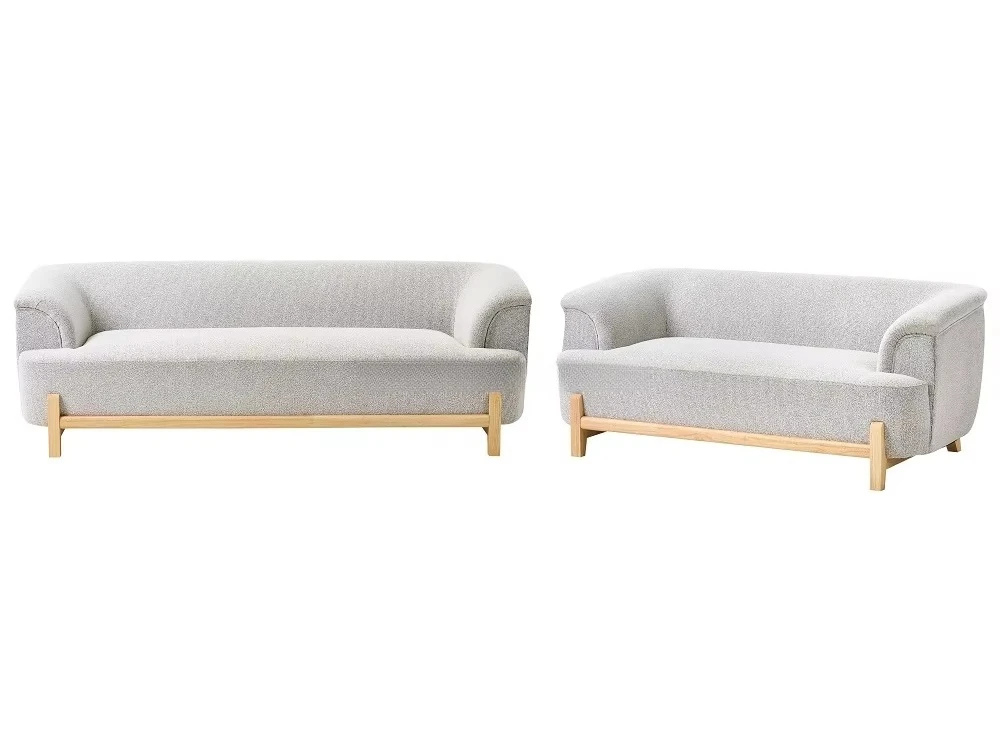 

# Modern Teddy Fabric Loveseat Furniture Couch Sectional Set Living Room Sofa for Apartments Hotel