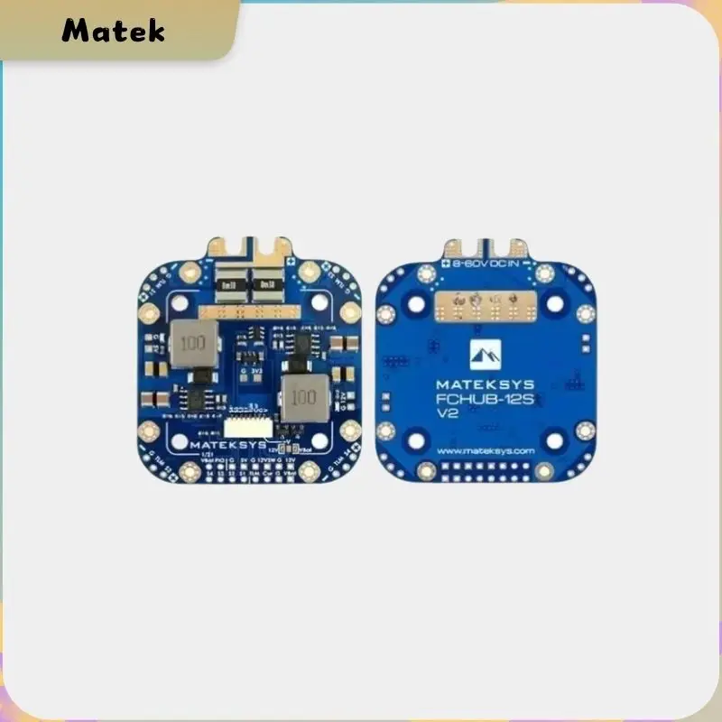 Matek System XCLASS PDB FCHUB-12S V2 Board 5V & 12V Output with Current Sensor 3-12S Lipo for RC Drone FPV Quadcopter Multicopter