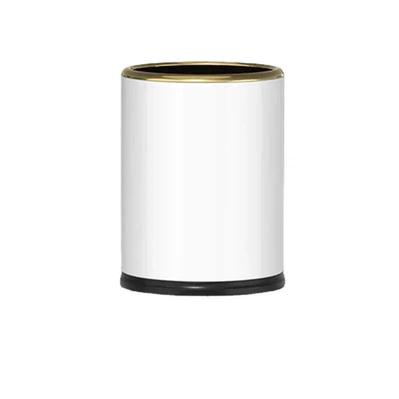 Metal Gold Large Trash Bin for Bedroom for Bathroom Long Lasting High Quality Sturdy Construction Easy Installation