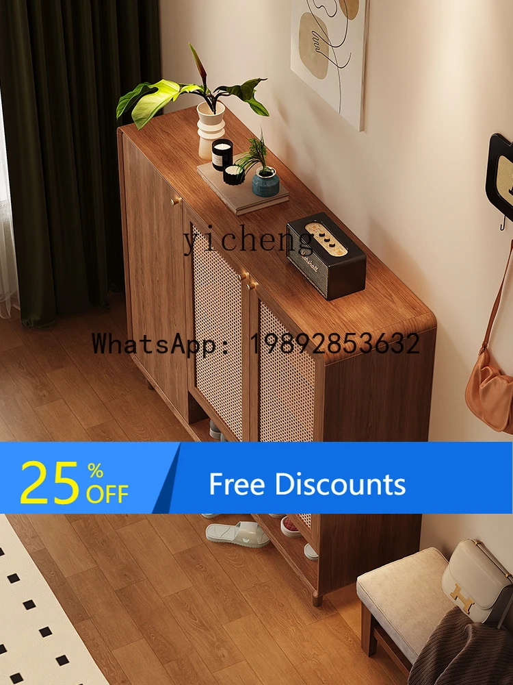 ABC  shoe cabinet household door solid large-capacity multi-layer entrance entrance cabinet new Chinese small apartment