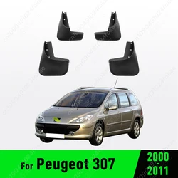 For Peugeot 307 2000 2001 2002 2003 2004 2005 2006 2007-2011 Fender Mudguard Mud Flaps Guard Splash Flap Mudguards