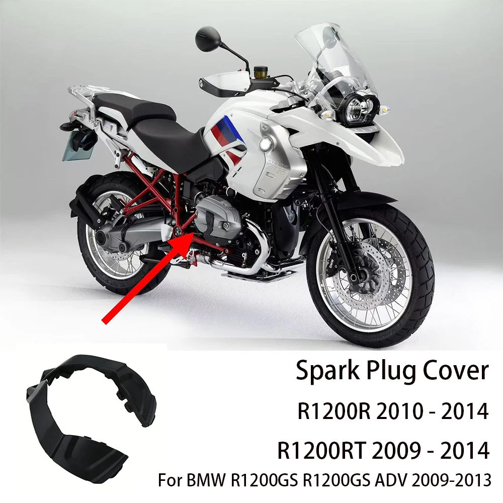 Spark Plug Cover Right & left For BMW R1200GS R1200GS ADV 2009-2013 R1200R 2010 - 2014 R1200RT 2009 - 2014