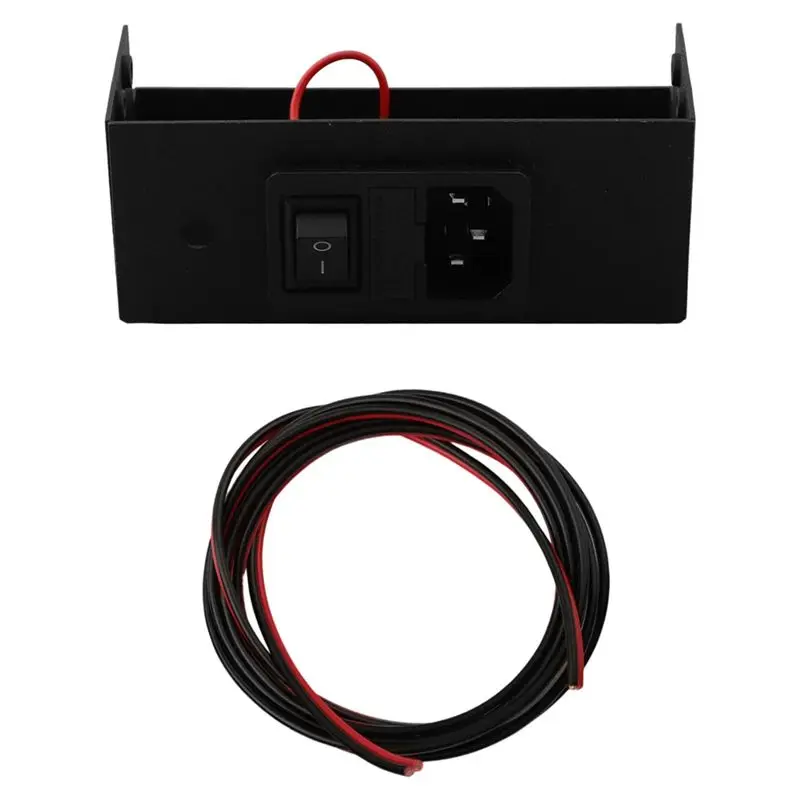 ABWZ-For Ender 3 For CR10 Compatible 12V/24V 360W For 3D Printer Power Shield Switching Power Supply Housing Shell Male Socket