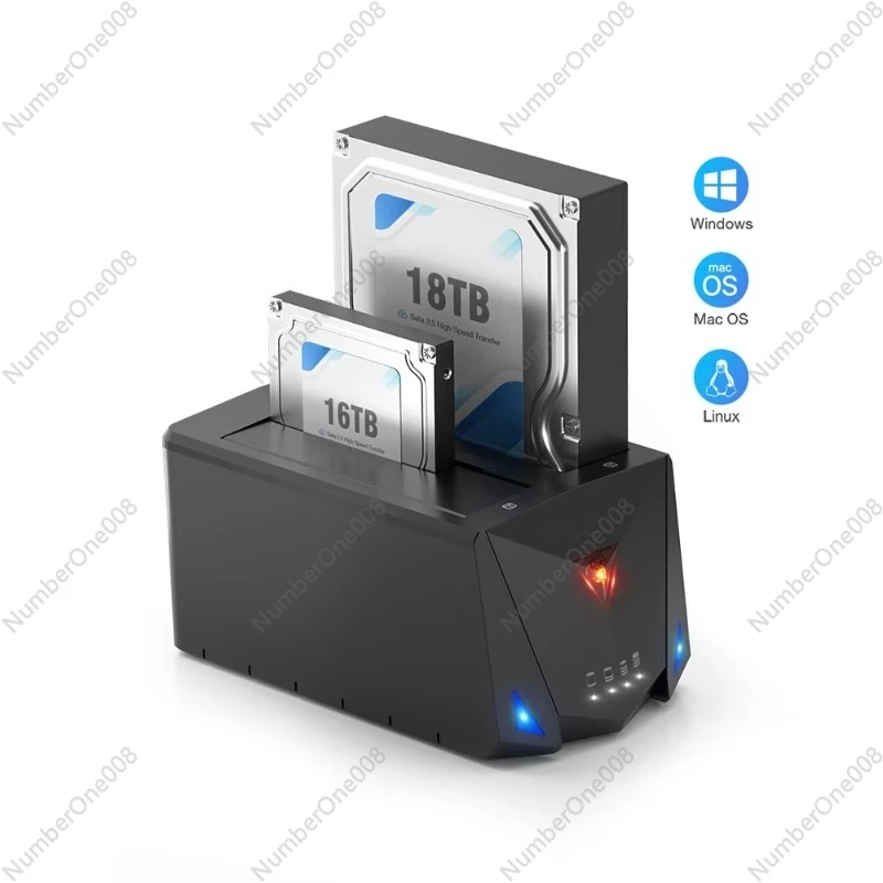 محطة إرساء القرص الصلب USB 3.0 Type-C 2.5 3.5 بوصة مع استنساخ غير متصل لمحركات الأقراص الصلبة