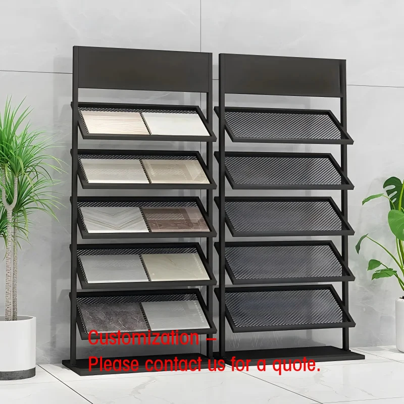 custom.Tile, Glass Placement Display Rack, Quartz Floor Tiles, Aluminum Panel, Stone Floor Standing Display