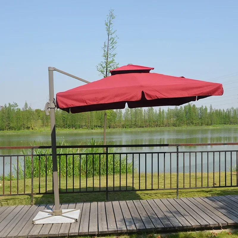 Factory Wholesale Outdoor Restaurant Umbrellas Large Size Garden Sun Umbrella Roman Garden Beach Patio Parasol for Hotel Villa