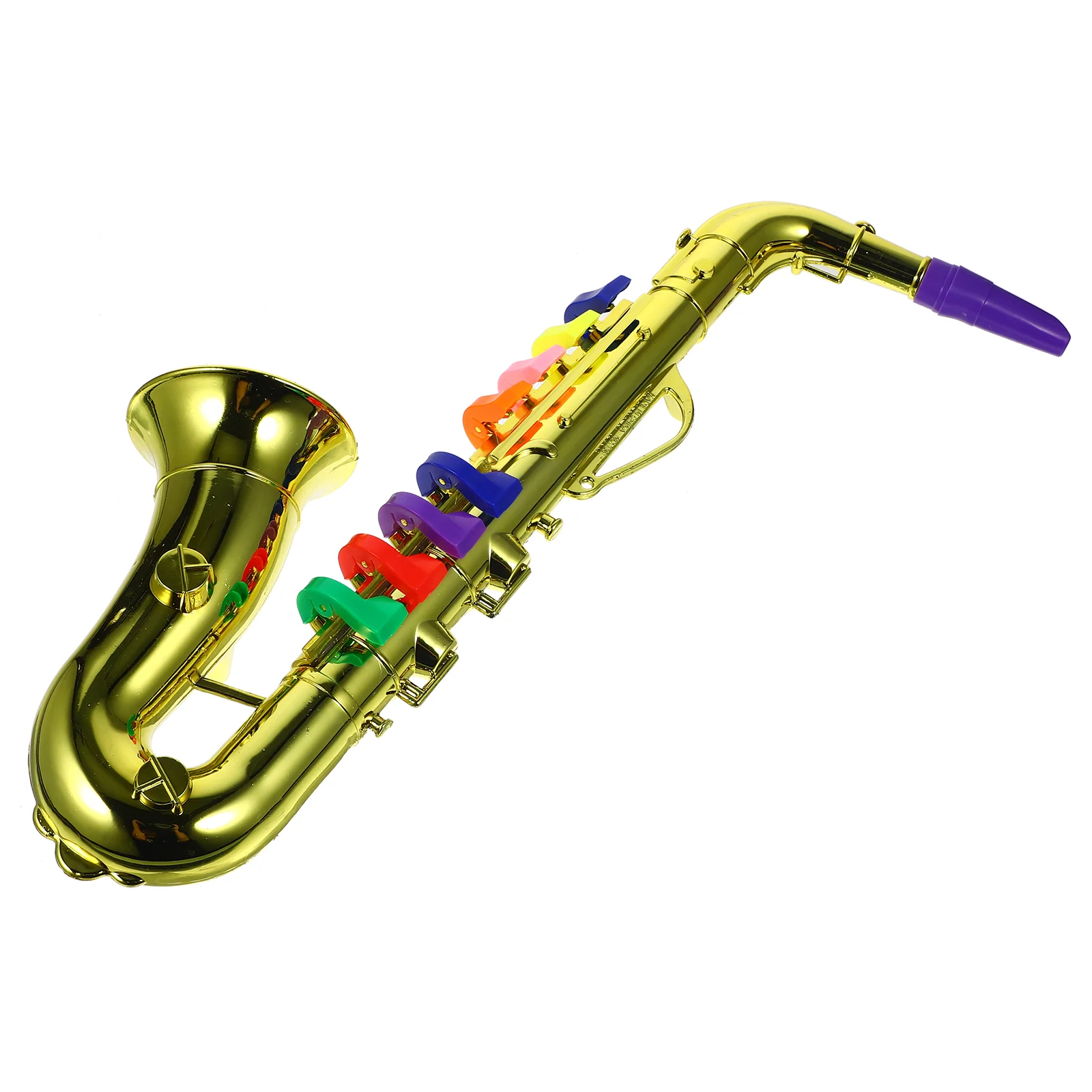 Jouet trompent en plastique pour enfants, instruments de musique, saxophone, 8 dangthms, mini jouet musical, accessoires pour enfants