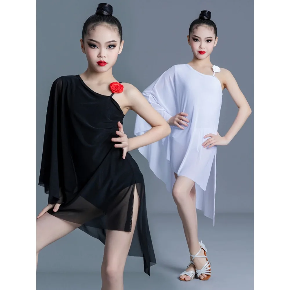 

Samba Rumba Latin Dance Dress Girls Fringe Professional Competition Children High-end Customized Stage Costume Tango Dancewear