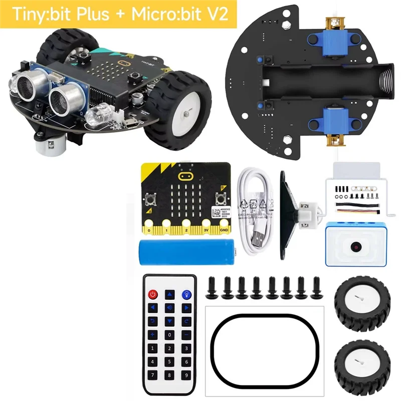 Telecomando video per auto robot intelligente Microbit con modulo immagine Wifi per la programmazione Impara kit elettronico fai-da-te
