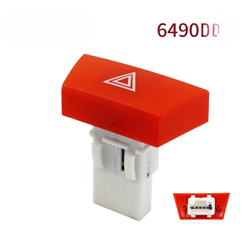 6490ng para aygo mk1 peugeot 107 citroen c1 6490 ng interruptor de botão de luz indicadora de aviso de perigo de emergência de carro 6490.ng