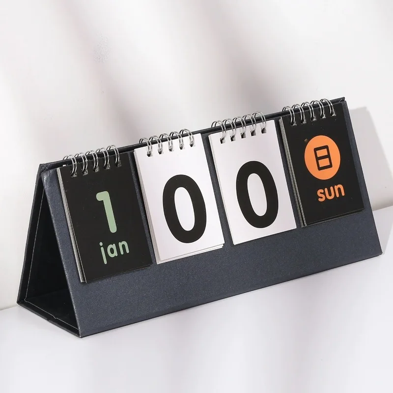 New 2025 Simple Series Perpetual Calendar DIY Desktop Calendar Agenda Organizer Daily Schedule Planner