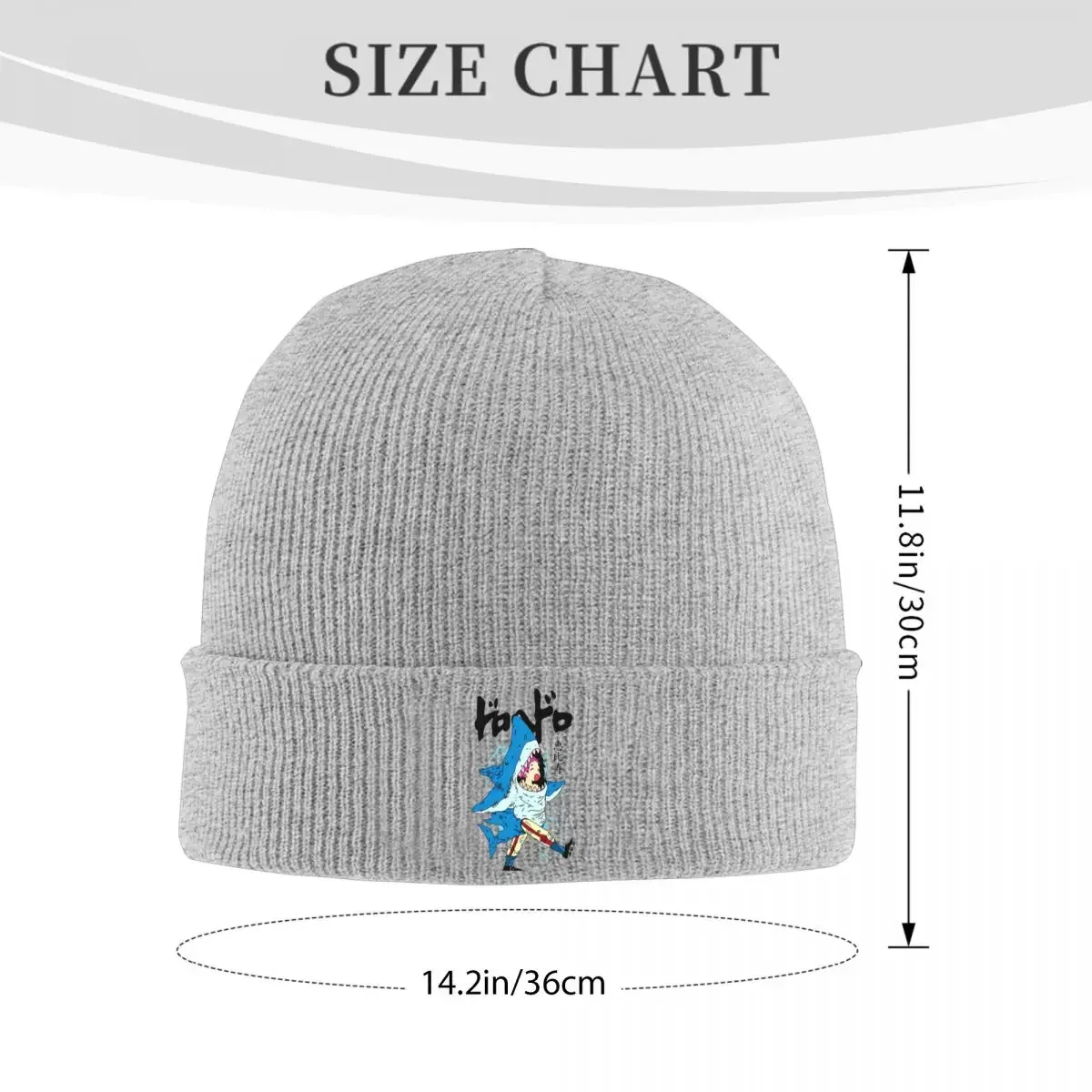 Ebisu Shark Costume Dorohedoro Knitted Hat Beanies Winter Hat Warm Hip Hop Cyberpunk Manga Fanart Nikaido Caps for Men Women