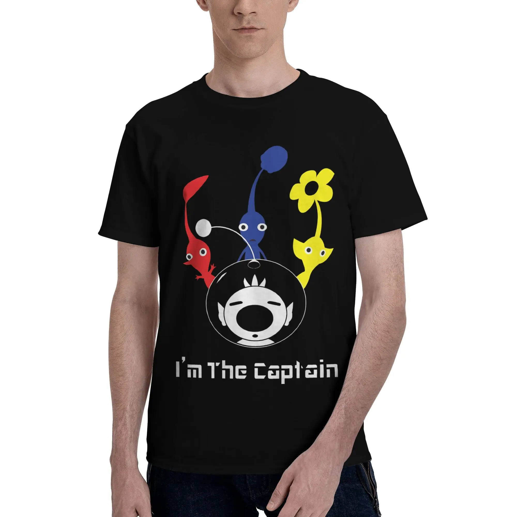 Too Toxic For You Men T Shirt Pikmin  Awesome Tee Shirt Short Sleeve Round Collar Cotton Printed Clothing T-Shirt