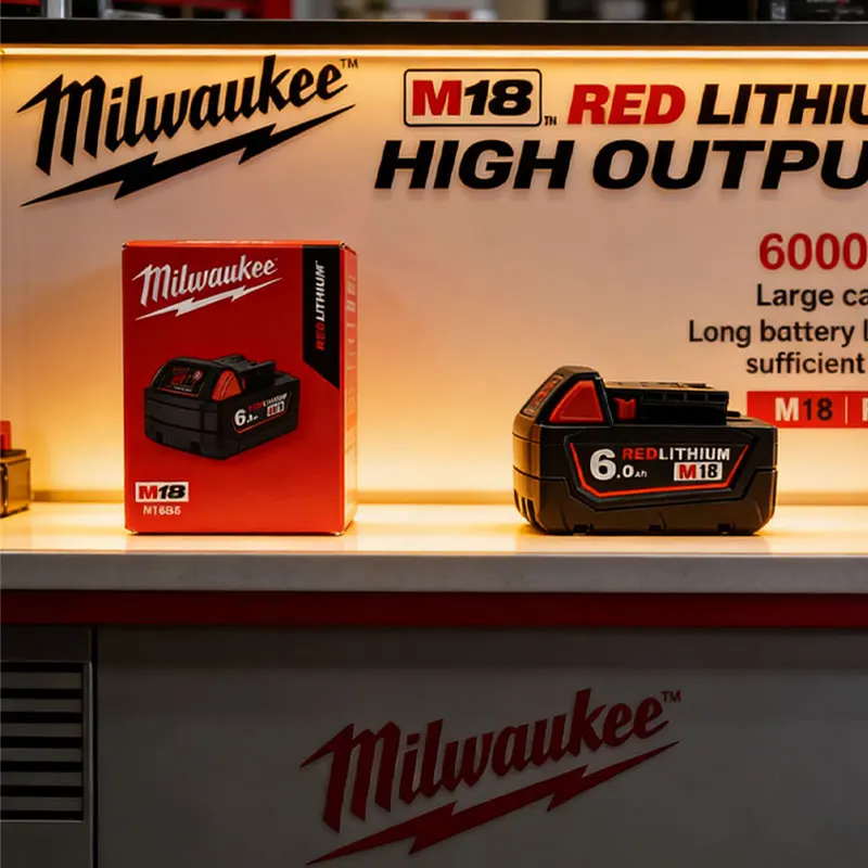 

6.0Ah M18 Battery Milwaukee 18V Li-Ion M18B5 48-11-1860 48-11-1840 48-11-1830 48-11-1820 Replacement Batteries