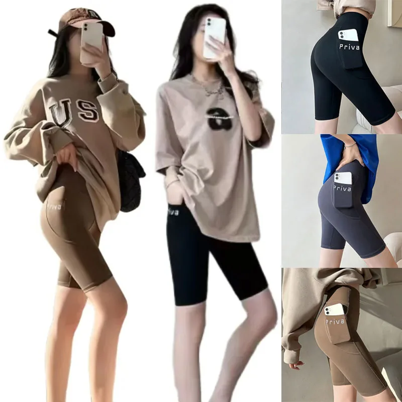 

Шорты для йоги с высокой талией и эффектом подтяжки ягодиц для женщин, размеры M, L, XL, с контролем живота, быстросохнущие, эластичные леггинсы для спортзала, тренировок и активного отдыха