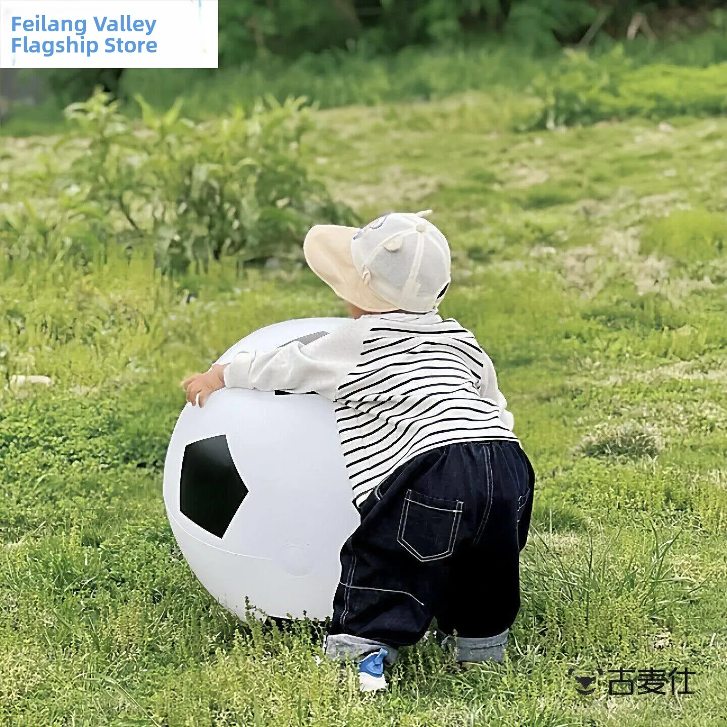 

Outdoor Inflatable Large Football Parent-Child Interactive Game Props Spring Picnic Kid's Toy Grass Giant Ball