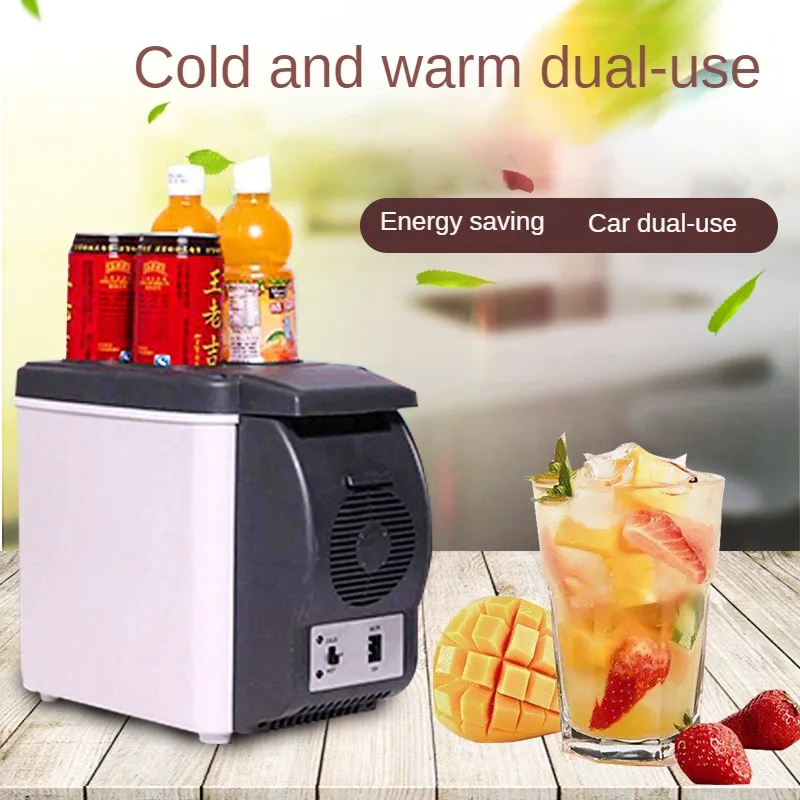 Automotive Supplies 12V Mini Refrigerator Portable Car Home Dual Use 6L Heating Refrigerator Insulation Box