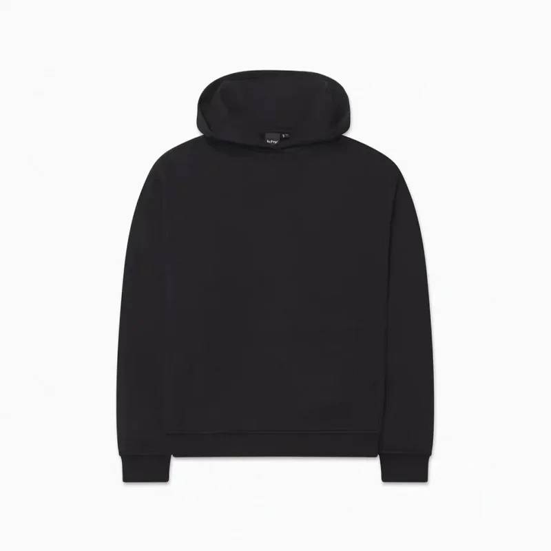 Kylie same style ~ KHY black pullover loose hooded sweatshirt hundred casual tops