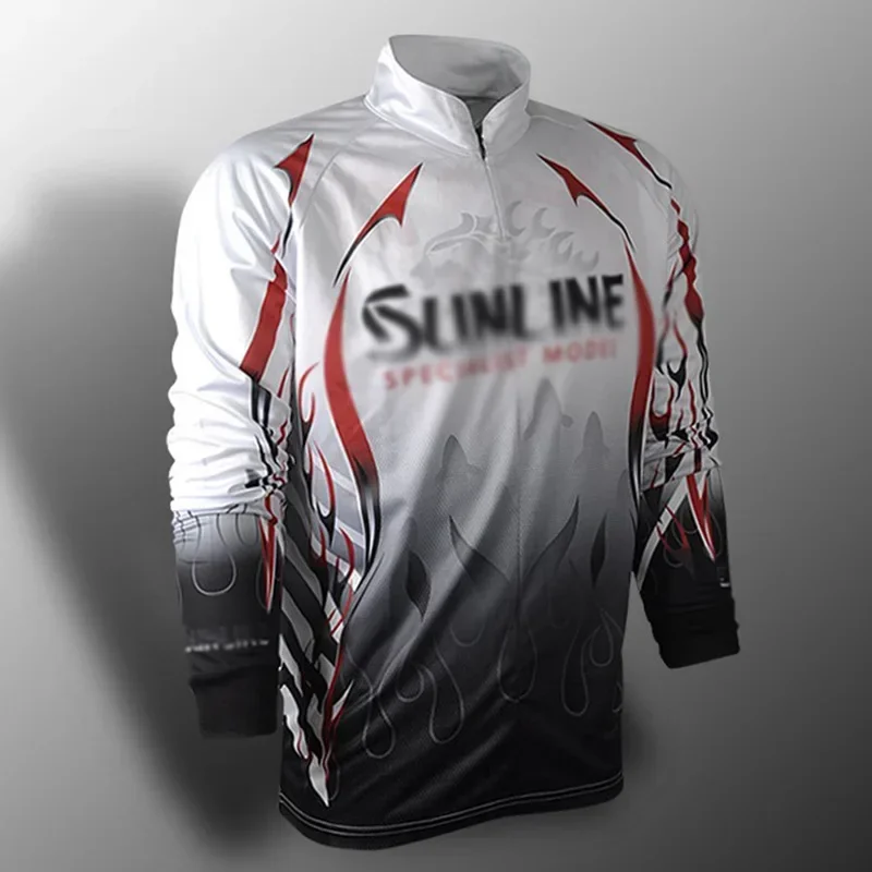 

New Men Autumnoutdoor Sportswear Sun Protection Fishing Clothing Long Sleeve Clothes Hiking Shirt