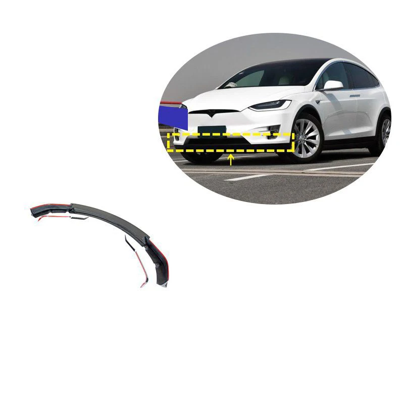 carbon fiber Front bumper Lip spoiler for model x 2016-2018