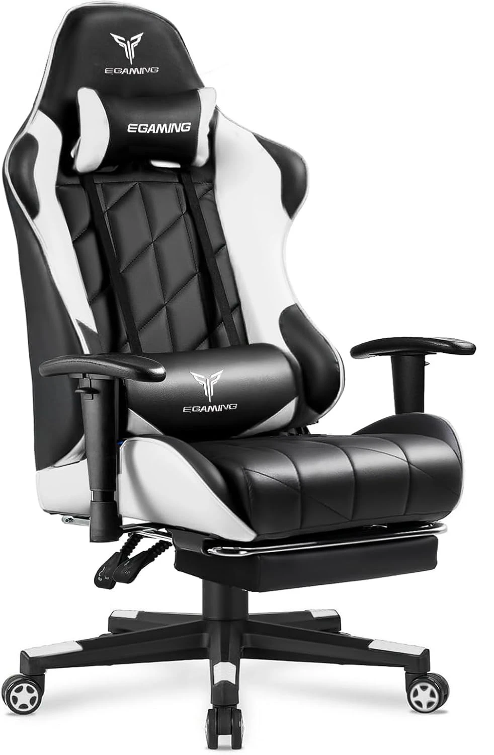 

Gaming Chair with 3D Adjustable Armrests, Cow Print Design, Ergonomic Office Chair with High Back, Computer Chair with Footrest